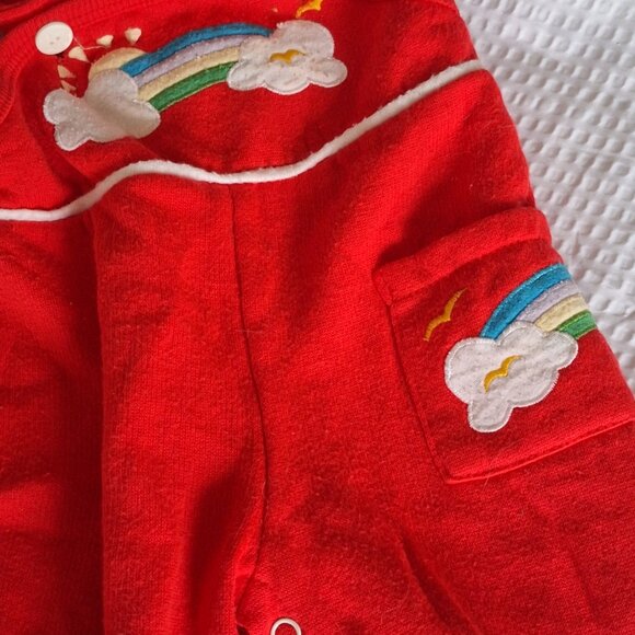 red jumper with clouds 0-6 months - Picture 3 of 8